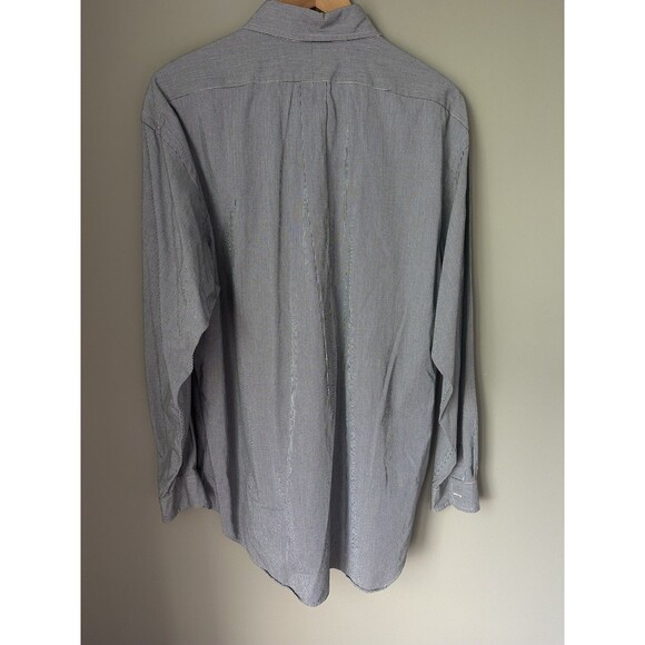 Ralph Lauren Blake 100% Two-Ply Cotton Gray Long Sleeve Button Down Shirt Large - Picture 6 of 6